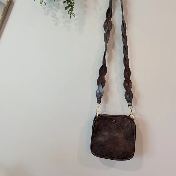 Anthropologie Dark Brown Crossbody Bag - Picture 3 of 10